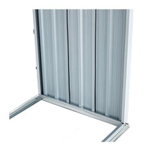 Garden Sheds Firewood Rack, Holder with Roof, Storage, Firewood Stand for Outdoor Backyard Garden Patio Porch, Grey Galvanized Steel Outdoor Storage Sheds