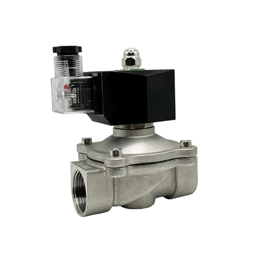 Stainless Steel Electric Solenoid Valve, 1/2-2 Inch NC Water Valve with IP65 DIN Coil, High Temperature Rated (1-1/2" 230VAC EPDM-Seal)