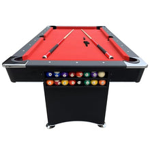 Freetime Fun Portable Pool Table Set Red, Black