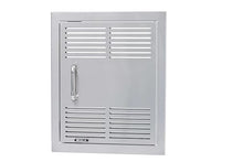 Bull Outdoor Products Premium Components for Outdoor Kitchen BBQ Island Dual Lined Vented Vertical Door with Reveal