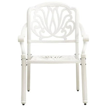 MNCVXAXG 5 Piece Bistro Set Cast Aluminum White