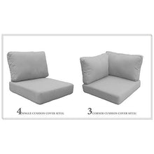 TK Classics Cushions BARBADOS-08d Patio Furniture Grey