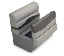 TaylorMade 30" Pontoon Boat Bench Seat with Storage Charcoal