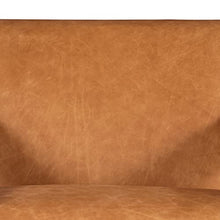 Poly & BARK Giza Lounge Chair in Full-Grain Pure-Aniline Italian Tanned Leather in Cognac Tan Leather