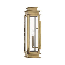 Livex Lighting 20207-01 1-Light Outdoor Wall Lantern, Antique Brass