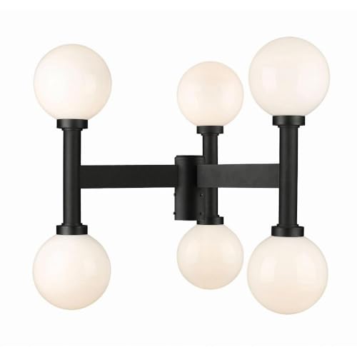 Z-Lite Laurent Outdoor Post 6-Light 360 Total Watts Black