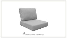 TK Classics Cushions MIAMI-05h Grey Patio Furniture