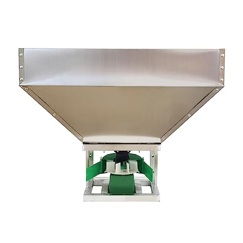 INTSUPERMAI ATV Broadcast Spreader 160L Capacity Stainless Steel Fertilizer Feeder