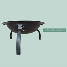 Garden Fire Pit Portable Grill Barbecue Rack Fire Pit Grill Wood Burning - 28 Inch Large Bonfire Patio Backyard Firepit Large for with Round Spark with Cover BBQ Cooking for Camping Backyard