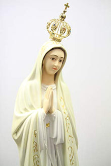 Vittoria Collection 44" Our Lady of Fatima Statue Sculpture White