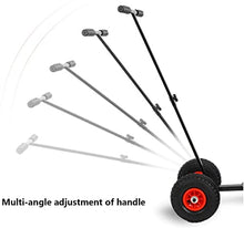 Efficient Snow Shovel with Wheels Hand-Push Snow Shovel with Wheels Outdoor Rolling Snow Plow for Snow Removal Wheeled Snow Pusher for Cleaning Lanes Roads Sidewalks (Size : 74x42cm) (74x42cm)