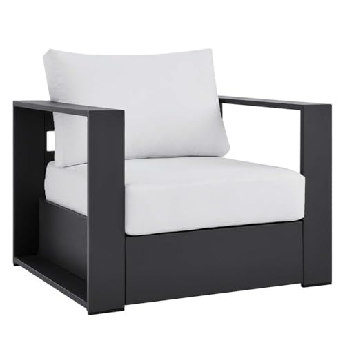 Modway Tahoe Aluminum 2-Piece Patio Set Gray White