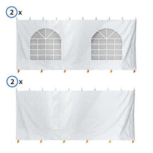 TentandTable 15' x 15' Premium Blockout Sidewall Kit for Canopy Tents White