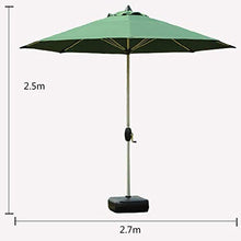 USZWBY Parasols Garden Lawn Outdoor UmbrellaparasolTable Sun Canopy Steel Pole Umbrella UV Protective Outdoor Parasol (Khaki)