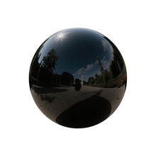 YDJIANCAI 1 Pcs Gazing Globe Mirror Ball, Polished Reflective Smooth Garden Ball Sphere, Colorful and Shiny Addition to Any Garden Or Home Decoration, Black(Size:18.89in/48cm)