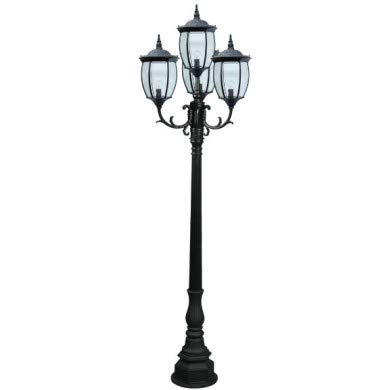 DABMAR LIGHTING GM3021-VG Victoria Post Four Light Fixture 4 X 26 Watt DL-S26-GU24 120 Volts, Verde Green