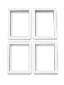 4 Pcs Garage Door Windows,21 ×14 inch Garage Door Replacement with UV Resistant Clear Acrylic Panel, Replacement Window Frame Panels for Exterior Garage Doors,Vinyl Windows Inserts Kit