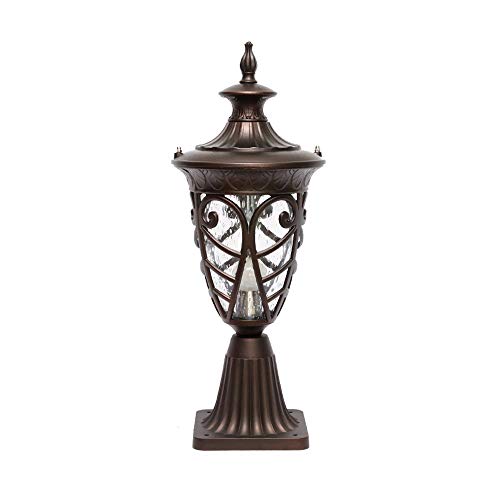 SyLaBy Retro Villa LED Iron Corridor Waterproof Outdoor Pillar Chapiter Lighting Lamp Lights Home Decor