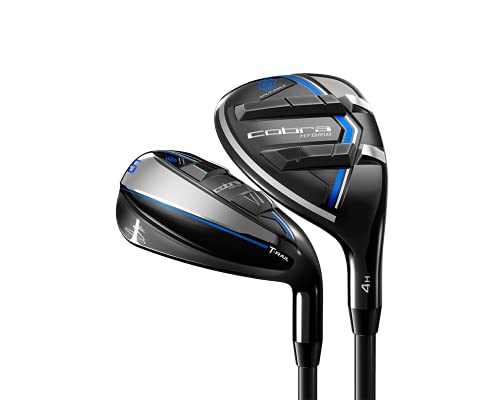 Cobra Golf 2021 T-Rail 2.0 Iron Combo Set Senior Flex Black-Silver PVD Blue