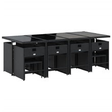 AMBERARD Patio Dining Set Set of 12 Black Furniture Set