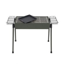 Detachable Outdoor Barbecue Rack Home Skewers Barbecue Smokeless Charcoal Grill with Storage Basket (D 77 * 30 * 70cm)