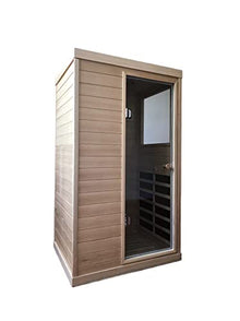 HFYee Infrared Sauna Box Hemlock Single Person Natural
