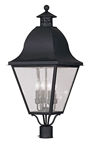 Livex Amwell 4-Light Outdoor Post Head Black