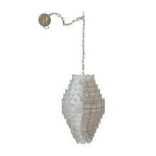 Creative Co-Op Capiz Pendant Lamp, Natural and Gold Finish