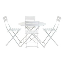 Carolina Classic 36" Round Bistro Table 5pc Set with 4 Chairs in White