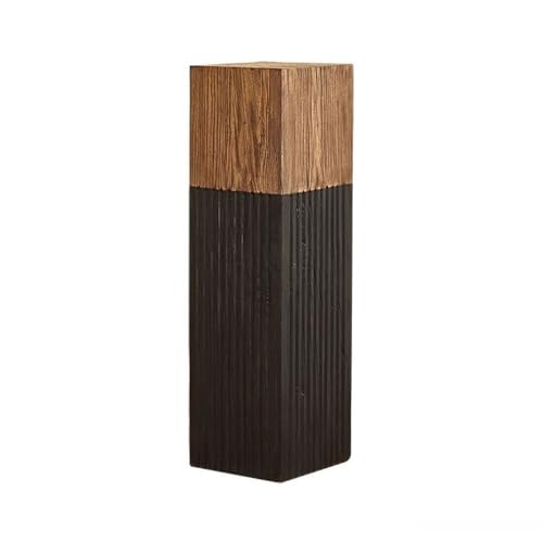 CFGH6FDF Artware Holder Floor Standing Corner Wooden Pier Decorative Base, Indoor Living Room Wood Flower Stand Home Decor(Small)
