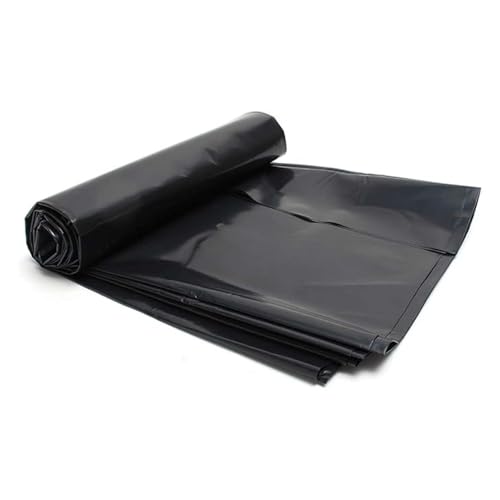 Whnoorher Heavy Duty HDPE Liner Black High Tensile Waterproof Pond Liners Tear Resistant Sealing Film Damp Proof Membrane for Streams Fountains Garden Waterfall
