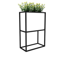 YUHUAWF Garden Bench Freestanding Flower Box Partition Planter Trough Planter Box with Bench
