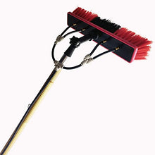 3.6-9m Window Cleaning Telescopic Rod, Solar Panel Cleaning Telescopic Cleaner Greenhouse roof photovoltaic Panel Cleaning, 9M/55cm Brush Head