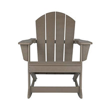 WO WESTIN OUTDOOR Classic Patio Rocking Chair Set of 4 PCS Weathered Wood