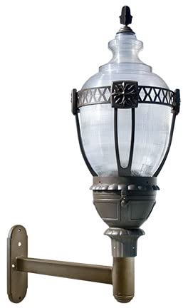 DABMAR LIGHTING GM676-BZ Clear Acorn Wall Fixture 150 Watt Metal Halide Mogul Base 120 Volts, Bronze