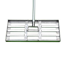 Aikimfuly Lawn Level Rake Lawn Leveling Rake, 4.5 FT Lawn Leveling Tool, Heavy Duty Stainless Steel Lawn Leveler for Garden Backyard Golf/Lawn