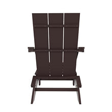 WestinTrends 8-Piece Modern Poly Folding Adirondack Chair Set Dark Brown