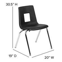 Flash Furniture Emmy Mobile Activity Table Set with Student Stack Chairs Grey