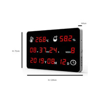 Ultra Large Size Temperature Humidity Monitor with Time Built -in High Precision Sensor for Easy Viewing Industrial Outdoor Use