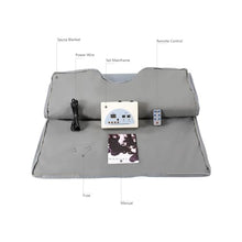 POGHDBXA Sauna Accessories, Infrared Sauna Blanket, Bag, Body Shaping, 2 Zone Controller, Detox Therapy, Anti-Aging Beauty Homemade