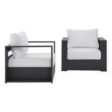 Modway Tahoe Aluminum 2-Piece Patio Set Gray White