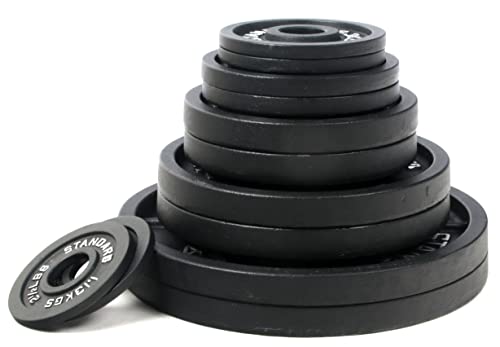 BalanceFrom Cast Iron Plate Weight Plate for Strength Training and Weightlifting Style #2