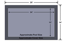 12' x 24' Rectangle Loop-Loc II Gray Super Dense Mesh In-Ground Pool Safety Cover
