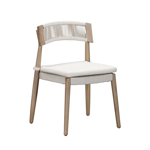 Tov Furniture Gata Cream Outdoor Dining Chair Set of 2 Cream