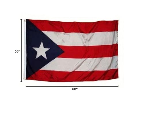 AES Wholesale Lot 100 3x5 Puerto Rico Rican Polyester Flag 3'x5' House Banner Brass Grommets Fade Resistant Double Stitched Premium Quality Polyester