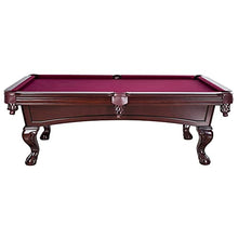 Hathaway Augusta 8-ft Pool Table with Burgundy Felt - Mahogany Finish