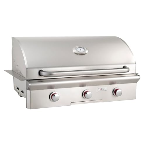 AOG American Outdoor Grill T-Series 36-Inch 3-Burner Built-In Natural Gas Grill - 36NBT-00SP with Rapid Fire Ignition, Propane Conversion Kit & 648 Sq. In. Cooking Area