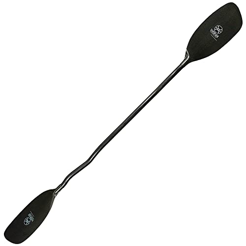 Werner Paddles Double Diamond Carbon Bent Shaft Whitewater Kayak Paddle-194cm Black