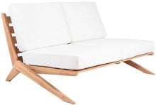 Meridian Furniture Tahiti Collection Modern Outdoor Loveseat White