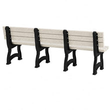 Sturdy Essentials Aspen Outdoor Wood Bench - Weatherproof Park Bench